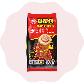 UNO 크리스피 모짜 소떡 핫도그