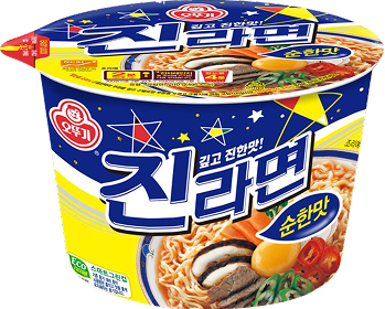 진라면 순한맛 용기