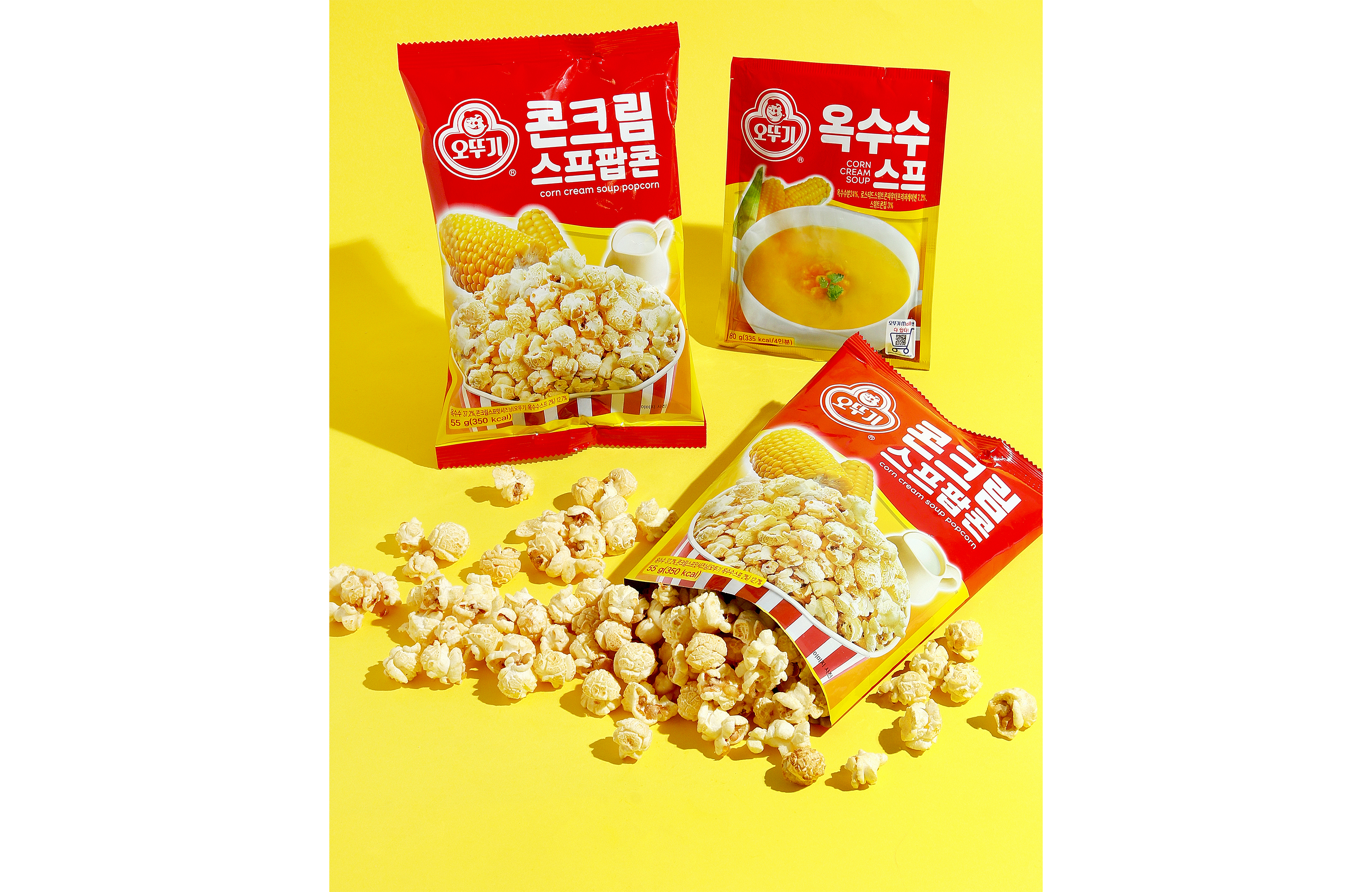 오뚜기 콘크림스프 팝콘