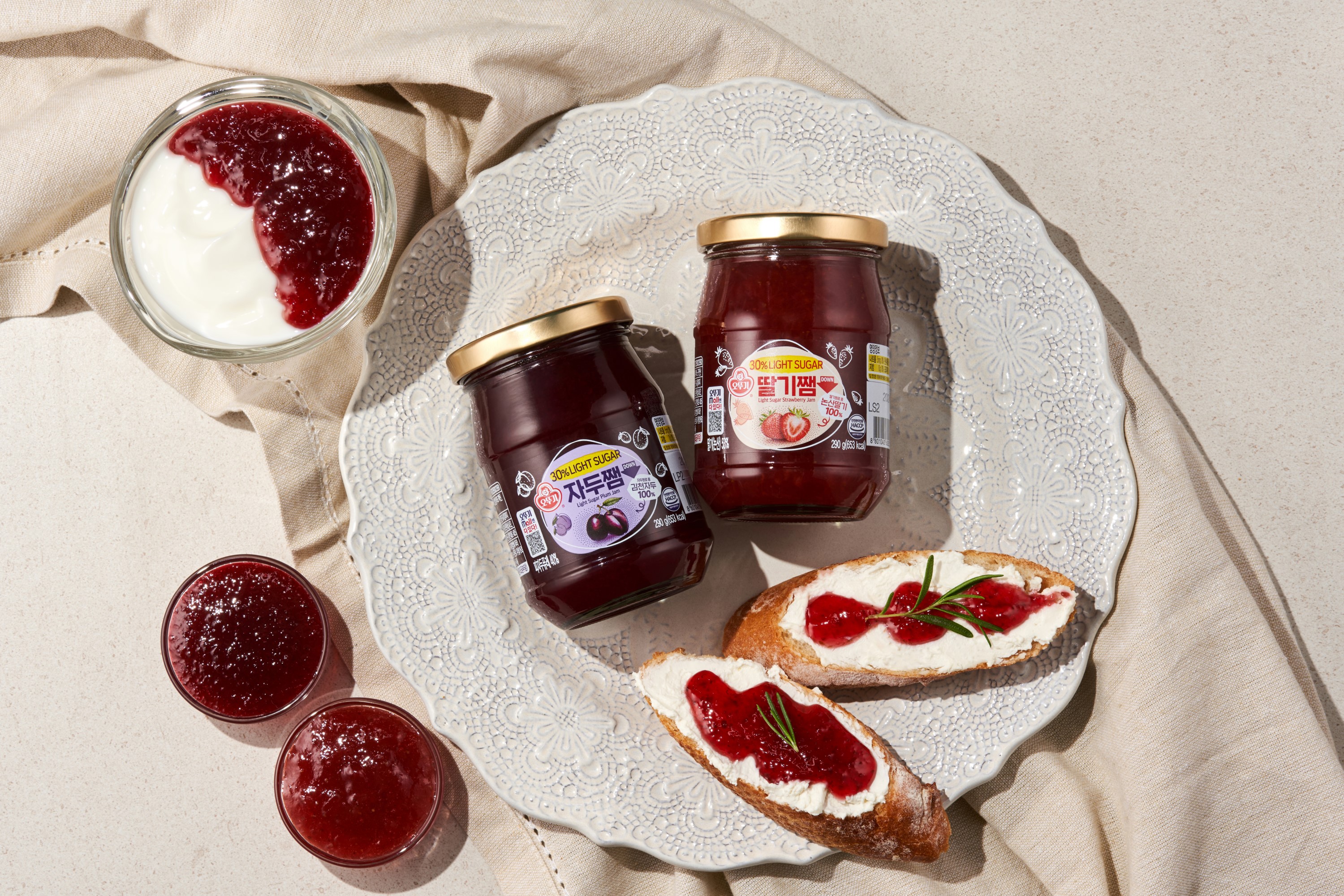 오뚜기 자두쨈, 오뚜기 딸기쨈