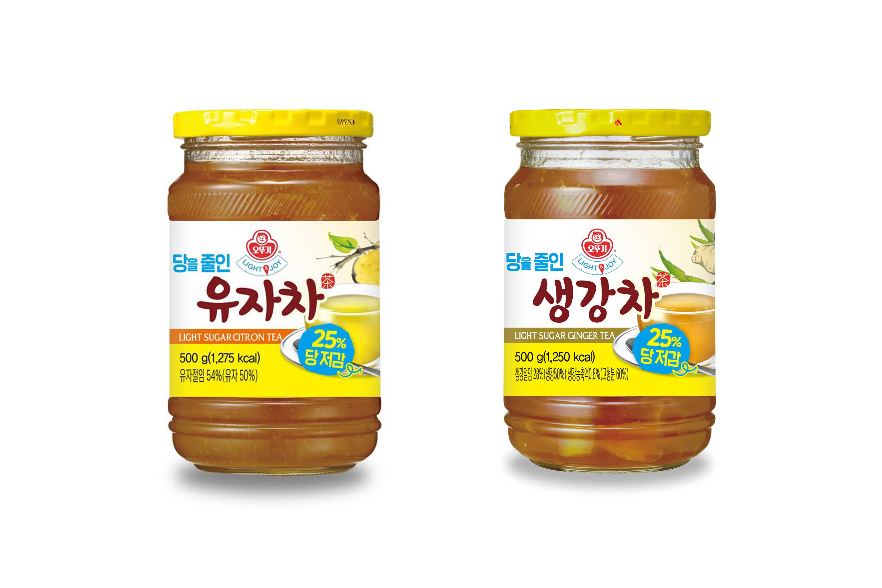 오뚜기 라이트앤조이 당을줄인 액상차 2종