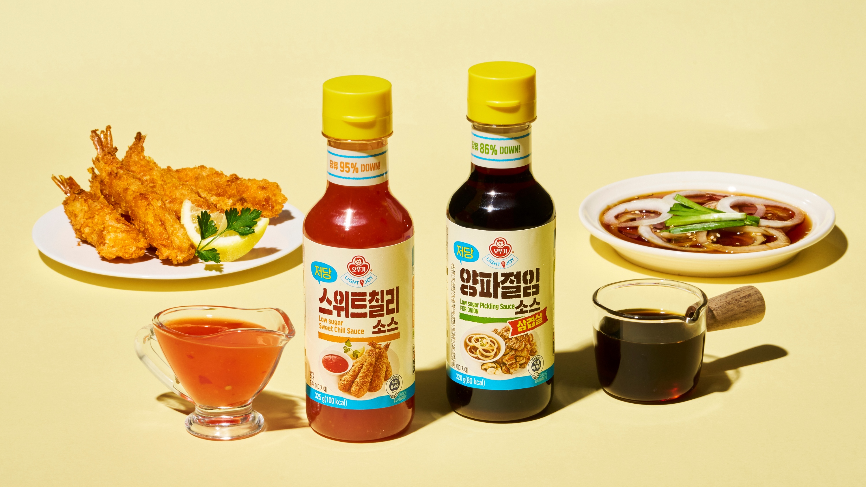 오뚜기 LIGHT&JOY 저당 소스 2종