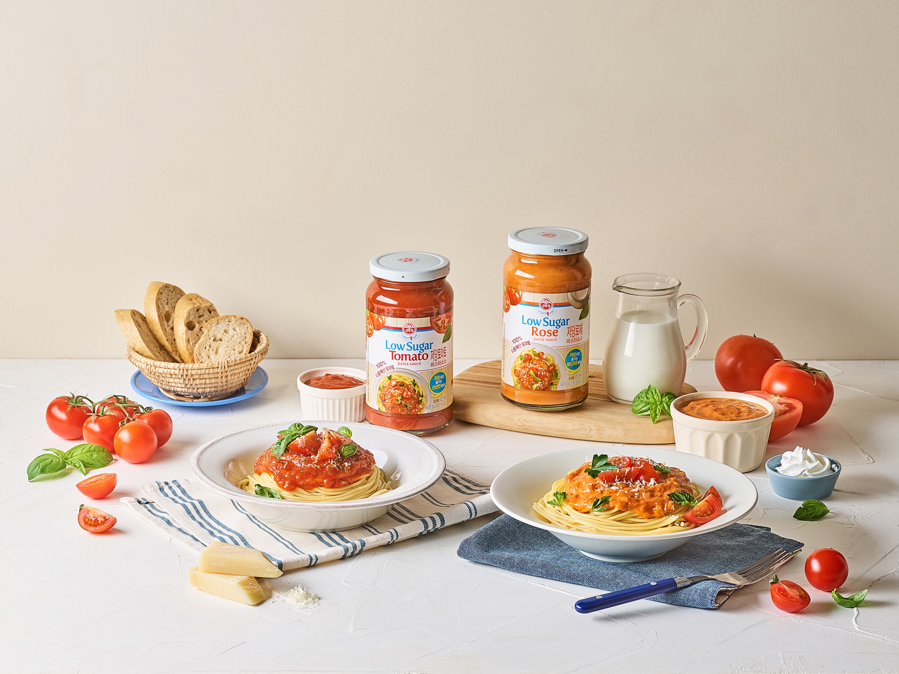 오뚜기 LIGHT&JOY 저당 파스타소스 2종