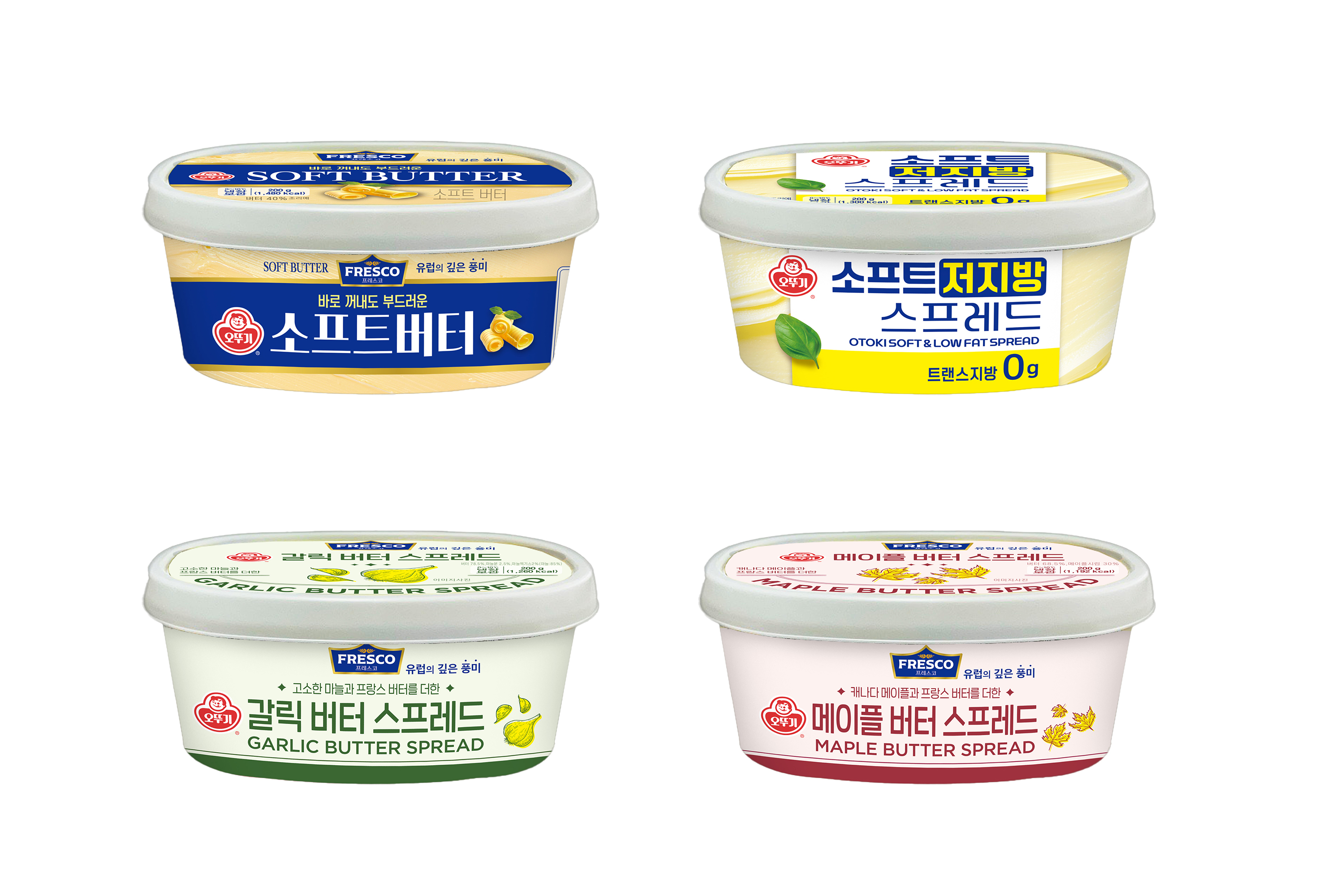 오뚜기 버터스프레이드류4종