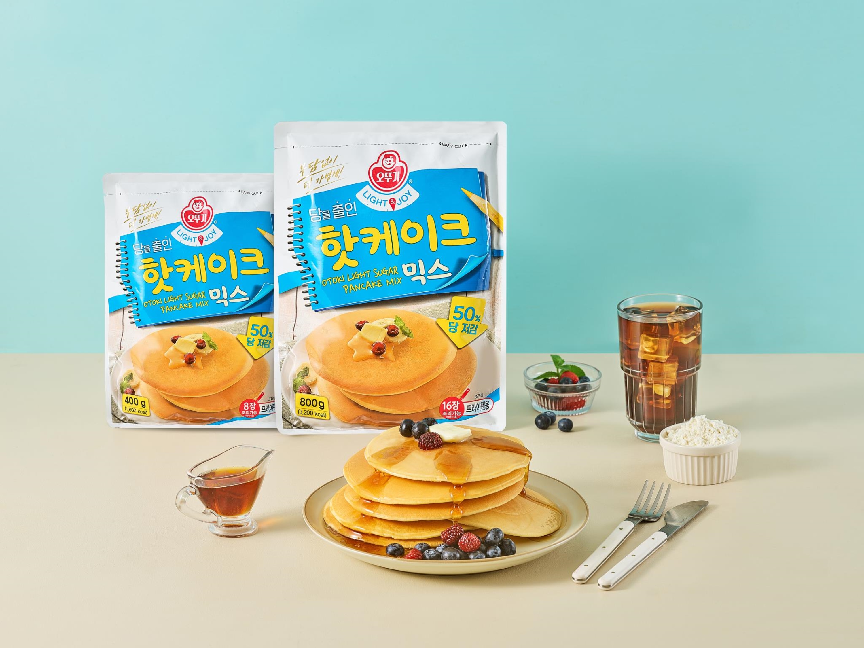 ㈜오뚜기, LIGHT&JOY ‘당을줄인 핫케이크믹스’ 출시