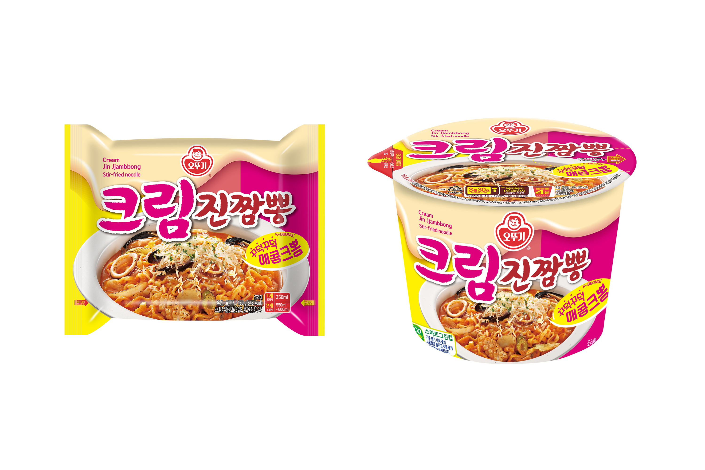 ㈜오뚜기, 더 꾸덕하고 매콤하게… ‘크림진짬뽕’ 리뉴얼